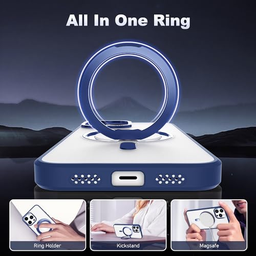 Coque iPhone 15 Pro Max transparente MagSafe avec support invisible antichoc - 3