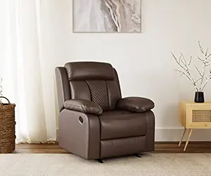 The Couch Cell Manual Recliner in Suede Fabric