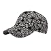 Fashion Women Men Sport Flowers Print Breathable Beach Adjustable Baseball Cap Hip Hop Hat Sun Hat Cool Vent Baseball Cap, grau, One size