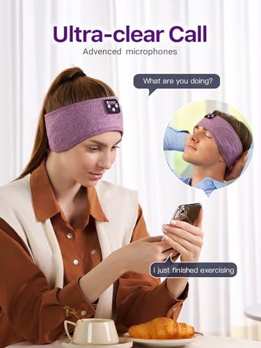 Miniatura 6 de Fulext Auriculares Para Dormir Con Diadema Bluetooth, Auriculares Para Dormir De Larga Duración, Diadema Deportiva Con Altavoces Integrados, Dormir, Hacer Ejercicio, Correr, Yoga