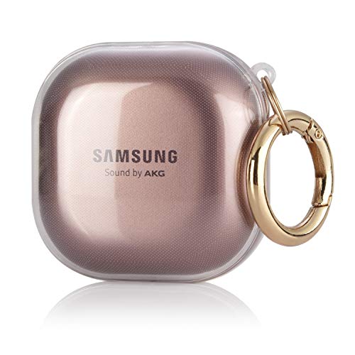 LOINFE Designed for Samsung Galaxy Buds Pro Case/Galaxy Buds Live Case Soft TPU Samsung Buds Live Case, Protective Galaxy Buds Live case Cover/Galaxy Buds Pro Case - Clear