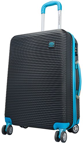 Preisvergleich Produktbild Koffer L Schwarz Blau 66x47x26cm Hartschale Bowatex