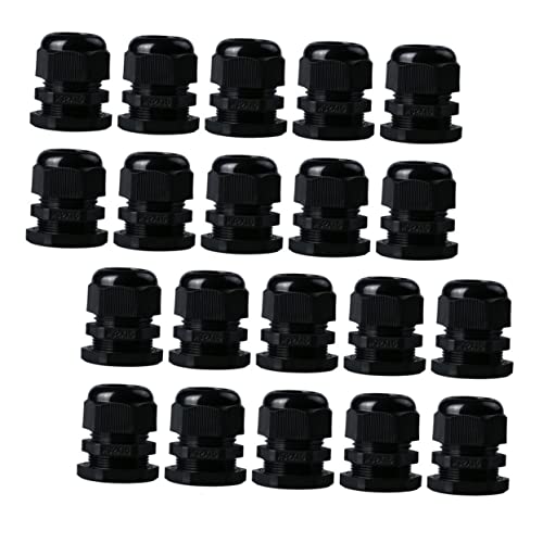 GALPADA 20piezas Conector De Cable Para Cables Roscadas Prensastopas De Nailon De Fijación Para Resonador Portátil y Caja De
