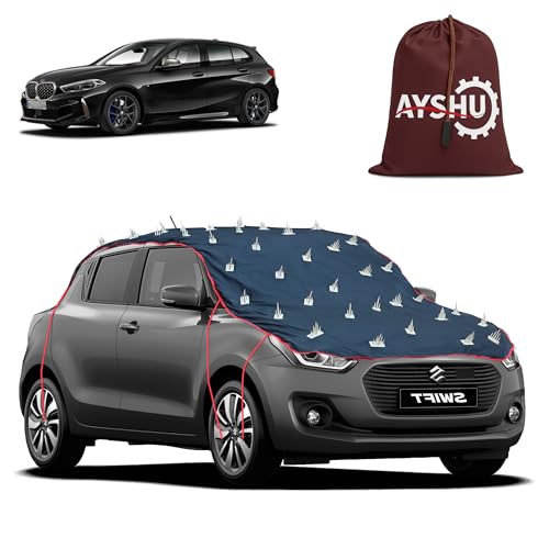 Image of AYSHU Water-Resistant Spike Car Cover for BMW 1 Series - Protects from Dogs, Monkeys, Dust, Sunlight & UV - Full Roof Universal Fit