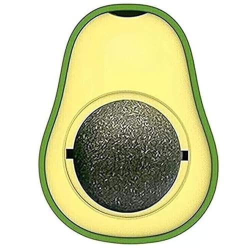 Image of cature Care by Nature Cat Catnip Ball Avocado Shape,Catnip Edible Licking Ball,Cat Treat Toy Catnip Ball Pet Chew Toys Dental Catnip Wall Treats For Cats