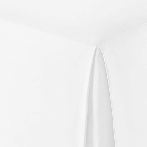 Miniatura 4 de Tienda Basics - Falda de cama plisada ligera, tamaño matrimonial, color blanco brillante