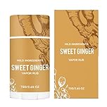 Sweet Ginger Vapor Rub Stick, Includes Massage Cream, 75g, Natural Hêrbal Balm with Ginger, Soothing Muscle Massage Roller, Gentle Formula, for Men Women Adults