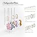 jiahesuw Fashionable Sturdy Acrylics Jewelry Stand for Necklaces Bracelets and Earrings Clear Organizers with Multiple Tower