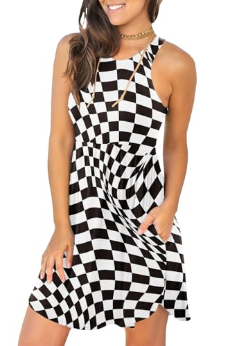 Image of HiMONE Vacation Dresses for Women 2025 Summer Dress Women's Casual Sundresses Casual Beach Petite Sun Dress XS-2XL