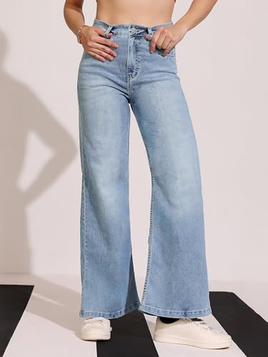 Image of Dolce Crudo Women's High Waist Straight Fit Jeans