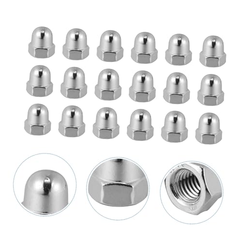 OSALADI 50 Peças Tampas De Parafuso De Aço Inoxidável Parafusos De Aço Inoxidável Tampas De Parafuso