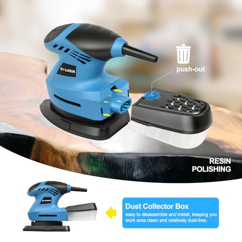 image for G LAXIA Detail Sander, 1.6 Amp Electric Sander with 10Pcs Sandpapers, 
