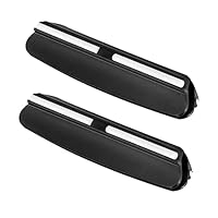 Guida Angolare per Affilare Coltelli Aiuto per l'Affilatura Strumenti da Cucina per l'Affilatura su Pietre Abrasive 2 Pezzi Nero