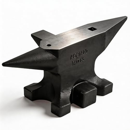65 lbs Anvils for Blacksmithing High Hardness Cast Steel Blacksmith Anvil Multi-Head Shaped Steel Forging Tools Black