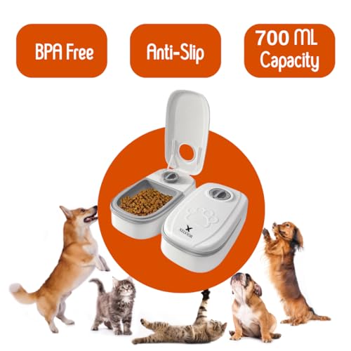 Xelvior X-00-001 Automatic Cat Feeder With Ice Pack - 2-Meal Pet Feeder For Small Dogs - Dry And Wet Food Dispenser thumb #4