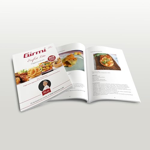 Girmi FG27 "Ecofrit Lite" Friggitrice ad Aria 4,2 Litri "Ecofrit Lite", 1400 W, 4.2 Litri, Display digitale, 8 programmi, Timer, 80-200° C, BPA/PFOA Safe, Ricettario incluso, Grigio - Immagine 5