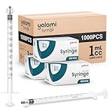 Jeringa Luer Lock de 1 ml (sin aguja) | Estéril y envuelta individualmente | Para uso profesional, industrial y personal | Paquete de 100 | Yalomi (caja de 10 cajas)