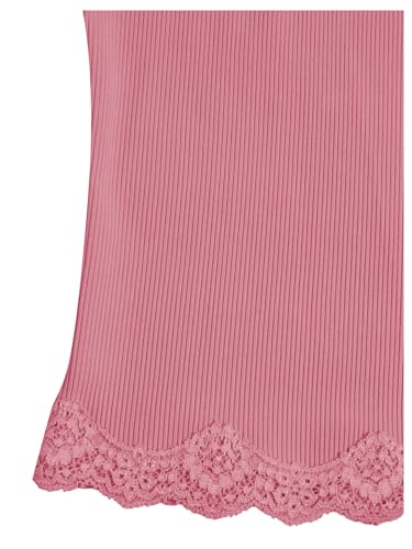 Image of SOLY HUX Girl's Lace Trim Camisoles Ribbed Spaghetti Strap Crop Tank Tops | Sleeveless, Teen Girl Top, Summer Top