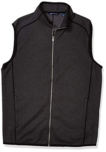 Gilet homme Cutter & Buck XLT gris - Coupe longue ajustée contre le froid au dos