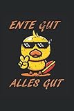  Ente Gut Alles Gut Frieden Zeichen Sonnenbrille: Notizbuch: Milimeter Papier mit 120 Seiten im 6\