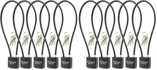 Image of RioRand Keyed Alike Cable Gun Lock 8.5 inch & 15 inch, Safety Lock Compatible with Pistols, Rifles & Shotguns for Home & Firearm Storage