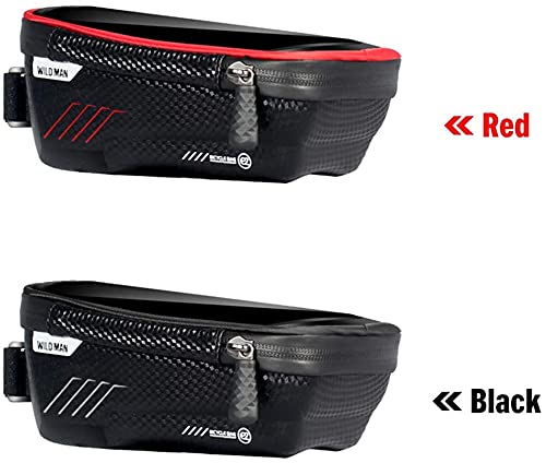 Bolsa de bicicleta SSDD con soporte de móvil superior y fijación estable para tubo delantero 5