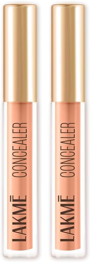 Image of Lakme Powerplay Priming Concealer Built in Primer, Hydrating, Conceals Dark Circles 10 Ivory, 5.4ml (Fashionista Collection) (Pack of 2)
