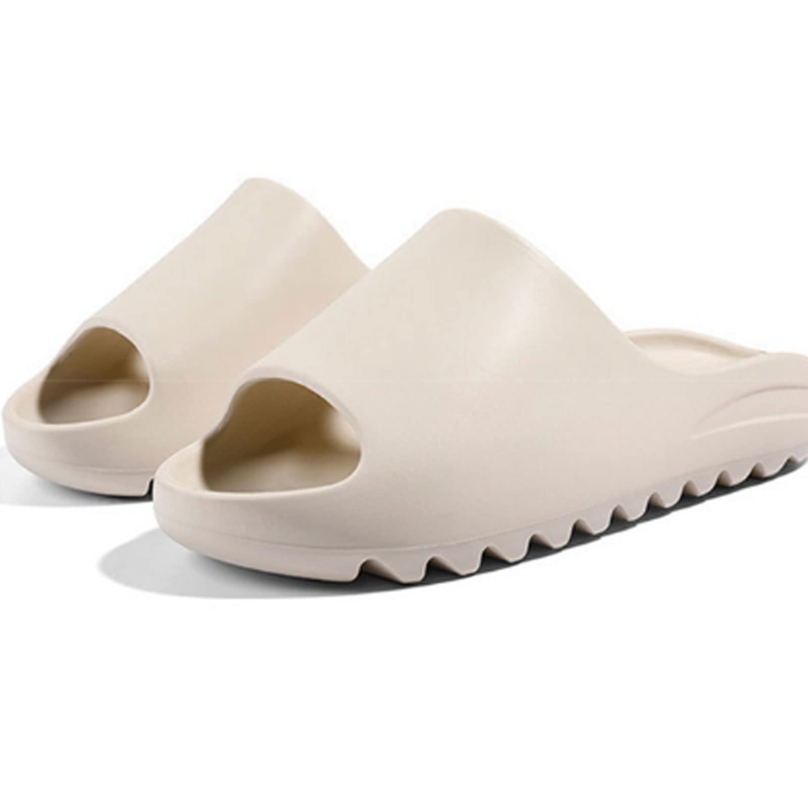 SYJHWDSS Zapatillas para Mujer Confort Fondo Suave Zapatillas de Nube para Mujer Zapatillas de Plataforma Antideslizantes de Verano Sandalias de baño con Suela Gruesa para mujerBlanco, 36-37