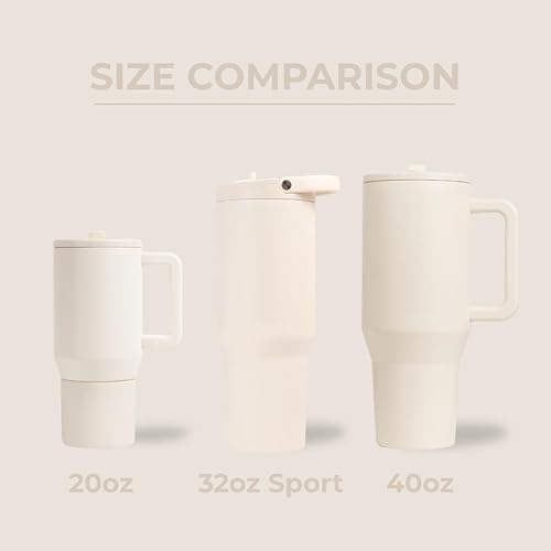 Miniatura 4 de HydroJug Sport - Stainless Steel Tumbler with Straw, Vacuum Insulated, 32oz Leakproof Water Bottle, Ergonomic Design, Reusable, Dishwasher Safe,