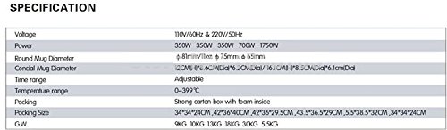 Máquina de termofijado digital multipropósito 5 en 1 para tazas miniatura 2
