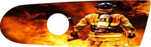 Kustom Cycle Parts - Inserto de cubierta para limpiador de aire de bomberos Hero de Kustom Cycle Parts. Sustituye a Stock Harley Davidson M8107.