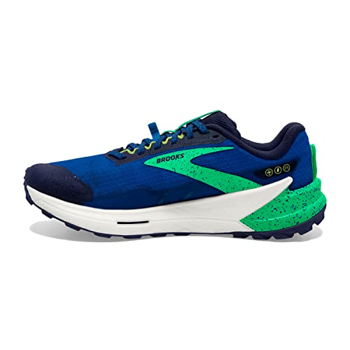 Brooks Brooks Men's Catamount 2 Trail Running Shoe - Blue/Surf The Web/Green - 8 Medium