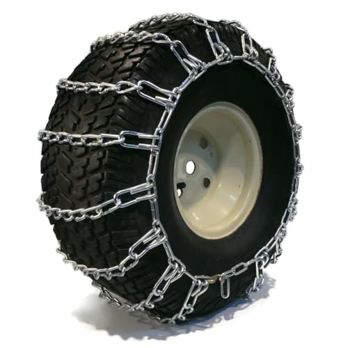 The ROP Shop | Pair of 2 Link Tire Chains 20x10x8 for Kawasaki & Polaris ATV, UTV & Quad Bike