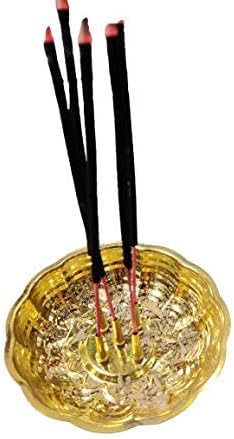 Brass Agarbatti Stand Plate with Ash Catcher