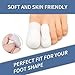 Keroius 6 Pairs Silicone Toe Caps Hammer Toes Covers Flexible Stop Toe Pain Toe Guards Soft Toe Protectors for Women Men Toe Sleeves for Corns Blisters Calluses