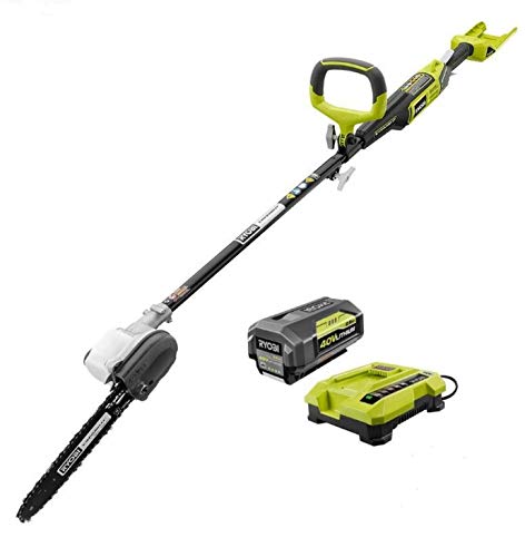 Ryobi 10 in. 40-Volt Lithium-Ion Cordless Pole Saw - 2.6 Ah Battery