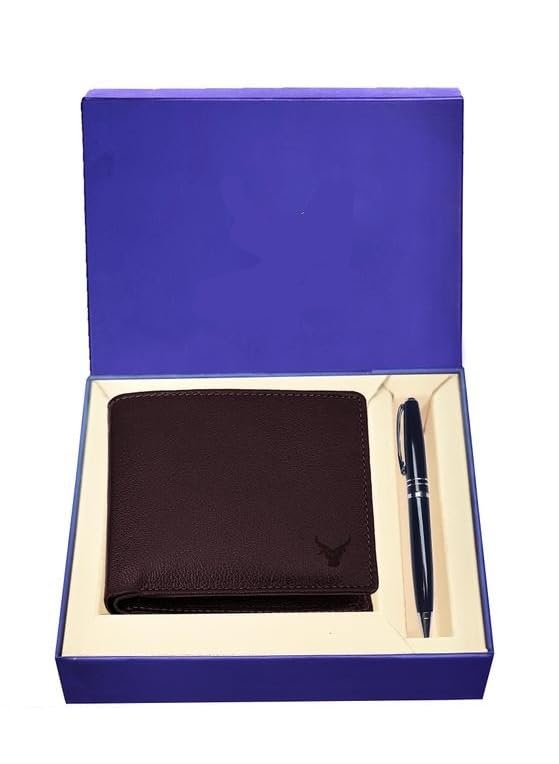 Protected 100% Leather Gift Hamper for Men | Leather Wallet for Men's | Wallets Branded | Wallets for Men (Lee-on Black),Leather Wallet Combo for Men-picture-10