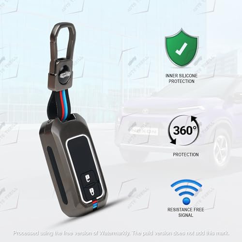 Image of Auto Thrill Premium Key Cover for Baleno, Grand Vitara, XL6, Swift, Brezza, Celerio, Ignis, Ertiga, Dzire, Fronx, Rumion, Glanza, Hyryder - 2 Button Smart Key