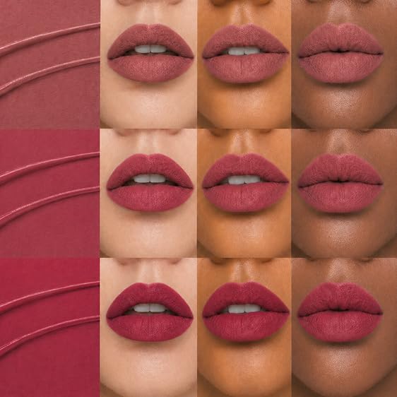 Image of BAKED BEAUTY Mousse Matte Mini Liquid Lipstick Combo Pack of 9 Piece Set | 1.5ml Each | Vitamin E & Shea Butter | Waterproof Transfer-Proof | Non-Drying | All Skin Types | Nude Palette