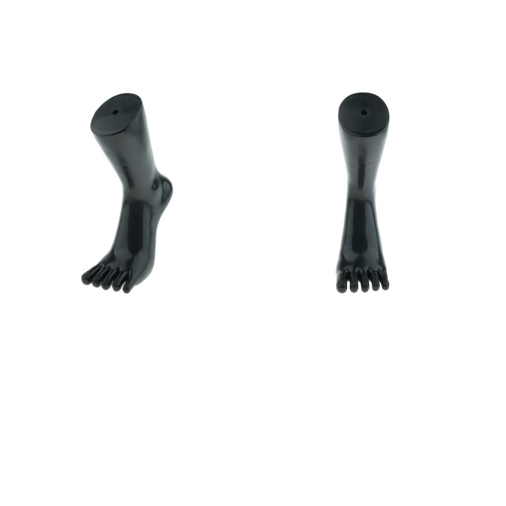 Maniquí de pies de mujer en pack de 2 piezas fabricado en material PE estable para calzado