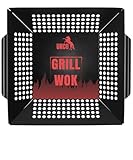 UNCO- Grill Basket, 13.6" x 12", Grill Baskets for Outdoor Grill Vegetables