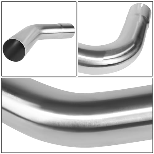 Image of DNA MOTORING 8Pcs 3 Inches Stainless Steel DIY Custom Exhaust Tubing Mandrel Bend Pipes Straight & U-Bend Kit, Universal Fit, ZTL-30SS-8P