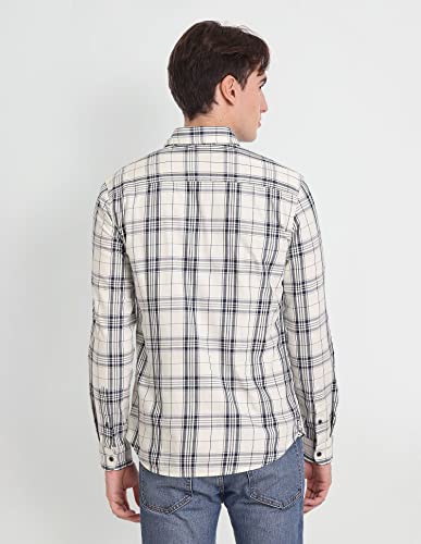 Image of U.S. Polo ASSN. Men's Cotton Regular Fit Tartan Check Twill Casual Shirt