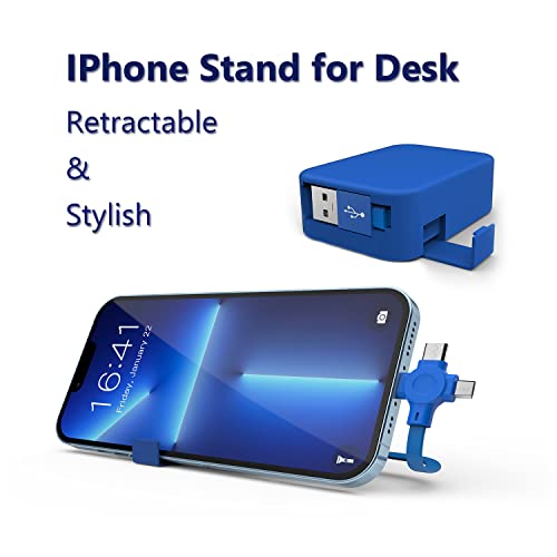 Ingcton 3 In 1 Multi Charging Cable, Retractable Usb Charger Cord, Iphone Charger,Otg Adapters,Compatible With All 4-8'' Phones, Like Iphone/Google/Samsung Smart Phone. #TOP2