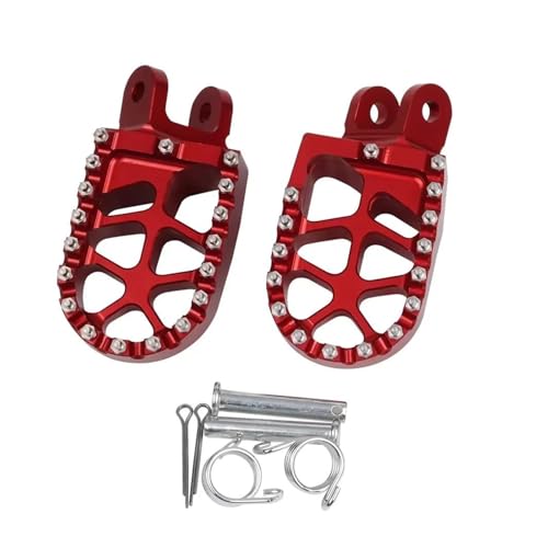 Repose-pieds Moto Haute Résistance Pédale Rouge Africa Twin XRV750