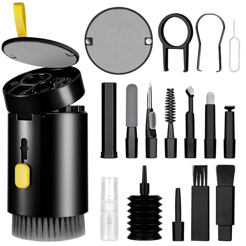 AYESY Kit Nettoyage Clavier, 22 en 1 Nettoyeur d'écran Multifonctionnel Electronique Kit Nettoyage PC avec Brosse pour MacBook iPhone AirPods Caméra...