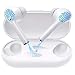 Bluetooth 5.0 Wireless Earbuds,Dualpow True Wireless Headphone HiFi Stereo Sound Mini in-Ear Headset (Touch Control, 20hrs Playtime, Auto Pairing) Compatible with iPhone, Android, Smartphones (White)