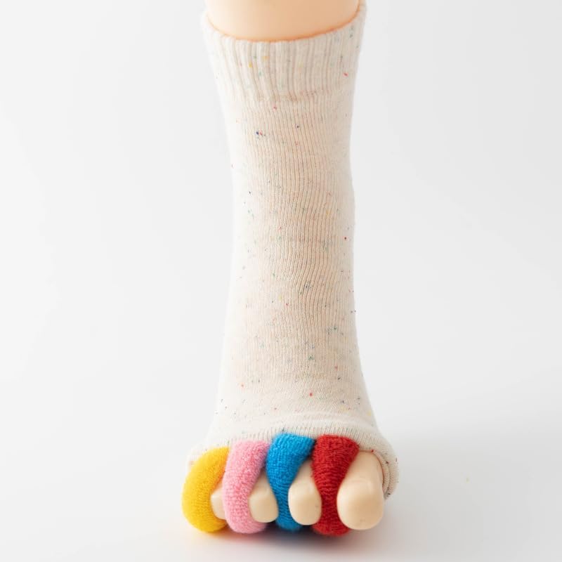 Toe Separator Socks for Men Women Comfy Foot Alignment Sock Massage Cotton Bunion Socks Yoga Sports GYM