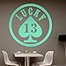 Lucky 13 adesivi da parete in 6 misure