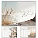 Produktbild Geburtstagskalender undatiert Geburtstagsplaner Wandkalender A5 immerwährend Jahresunabhängig Kalender wiederverwendbar zum Aufhängen Beige Boho Design Natur